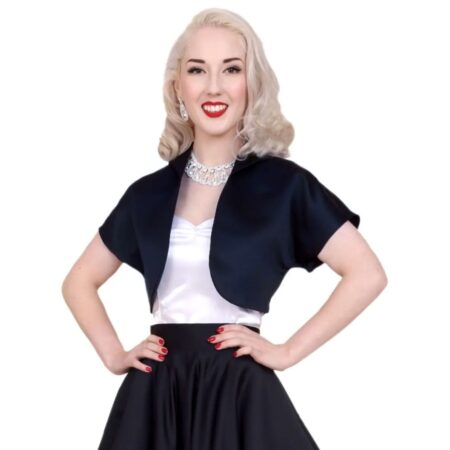 Vivien of Holloway Duchess Satin Bolero Marineblauw | 22% korting | Vivien of Holloway