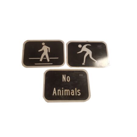 Voetganger Straatbord - Origineel - Set Van 3 | The Dutch Pickers