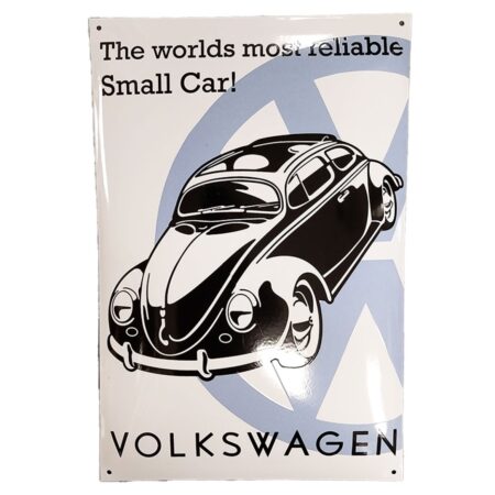 Volkswagen Beetle Reliable Car Emaille Bord - 60 x 40cm | Volkswagen