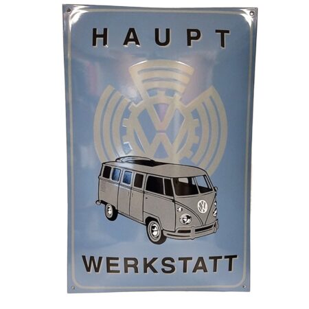 Volkswagen Haupt Werkstatt Emaille Bord - 60 x 40cm - LAATSTE STUKS | 16% korting | Volkswagen