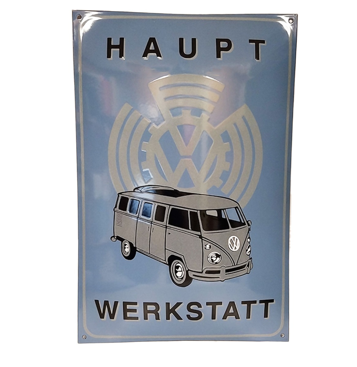 Volkswagen Haupt Werkstatt Emaille Bord - 60 x 40cm - LAATSTE STUKS | 16% korting | Volkswagen