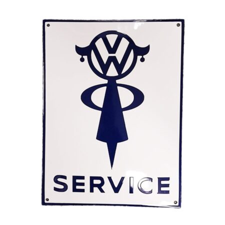 Volkswagen Service Vrouw Emaille Bord - 40 x 30cm | Volkswagen