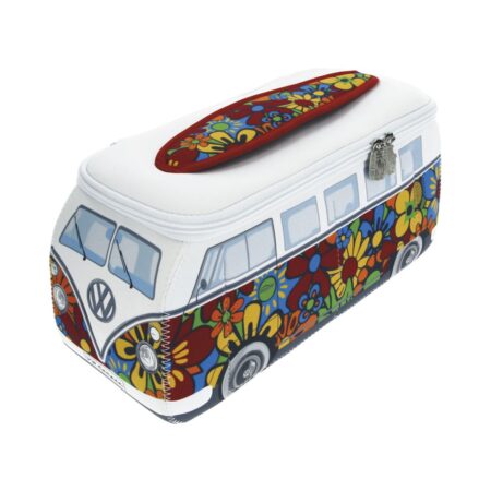 Volkswagen T1 Bulli Bus 3D Neoprene Universeel Etui - Bloemen Klein | Volkswagen