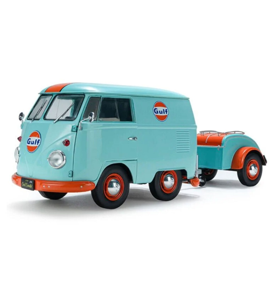 Volkswagen T1 Kool Kombi + Trailer Gulf '24 1:18 | Gulf