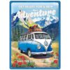 Volkswagen VW Bulli Ready For A New Adventure Metalen Wandbord 30 x 40 cm | Volkswagen