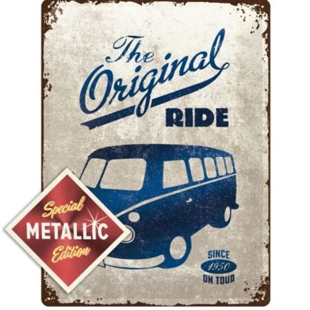 Volkswagen VW Bulli The Original Ride Metalen Bord 30 x 40 cm Speciale Editie | Volkswagen