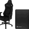Vortech Pro Gamestoel Zwart + Vloermat