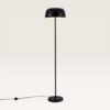 Voryn - Zwarte Staande lamp Metaal 150 cm - Klassiek modern design - Woonkamer lamp - E27 fitting - Met voetschakelaar | LUSENZ