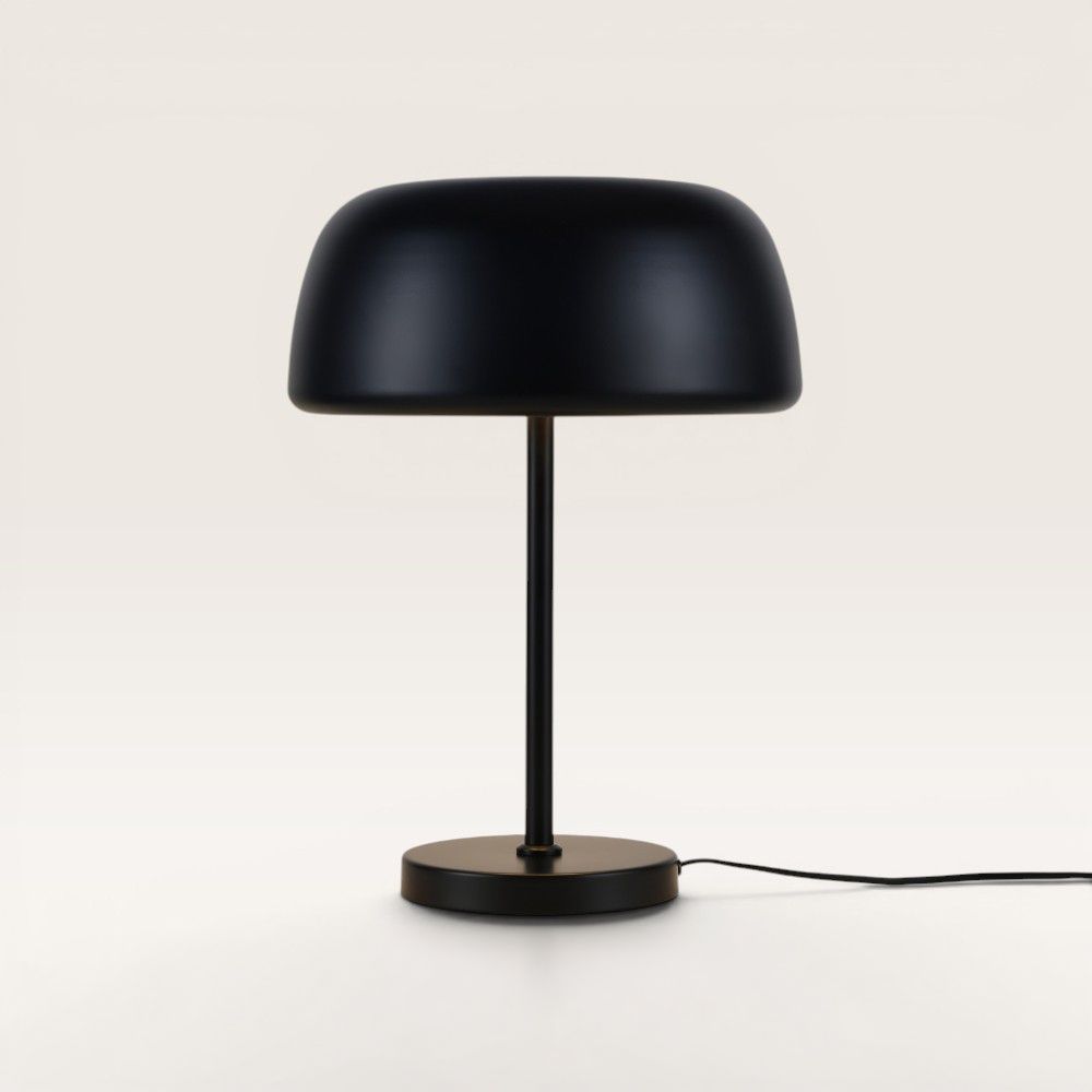 Voryn - Zwarte Tafellamp Modern 50 cm - Klassiek design - Salon taffellamp - E27 fitting - Met aan/uit-schakelaar - Metaal | LUSENZ