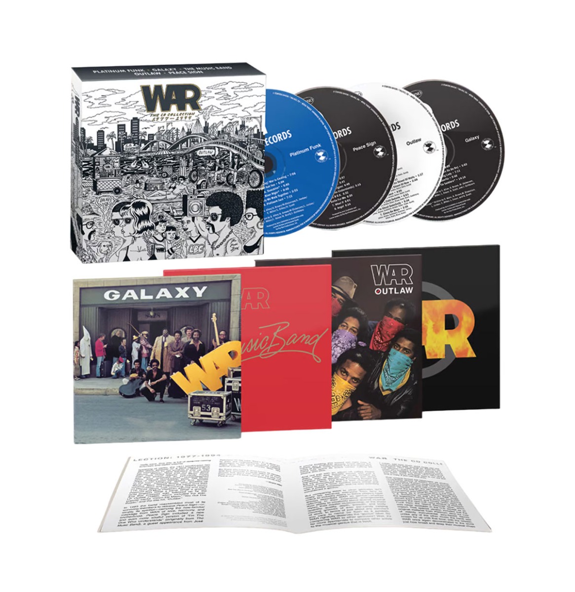 WAR - The CD Collection 1977-1994 (Record Store Day Black Friday 2024) 5CD LAATSTE STUKS | 14% korting | Fiftiesstore