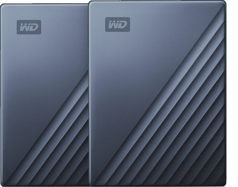WD My Passport for Mac 5TB Type C Blauw - Duo pack