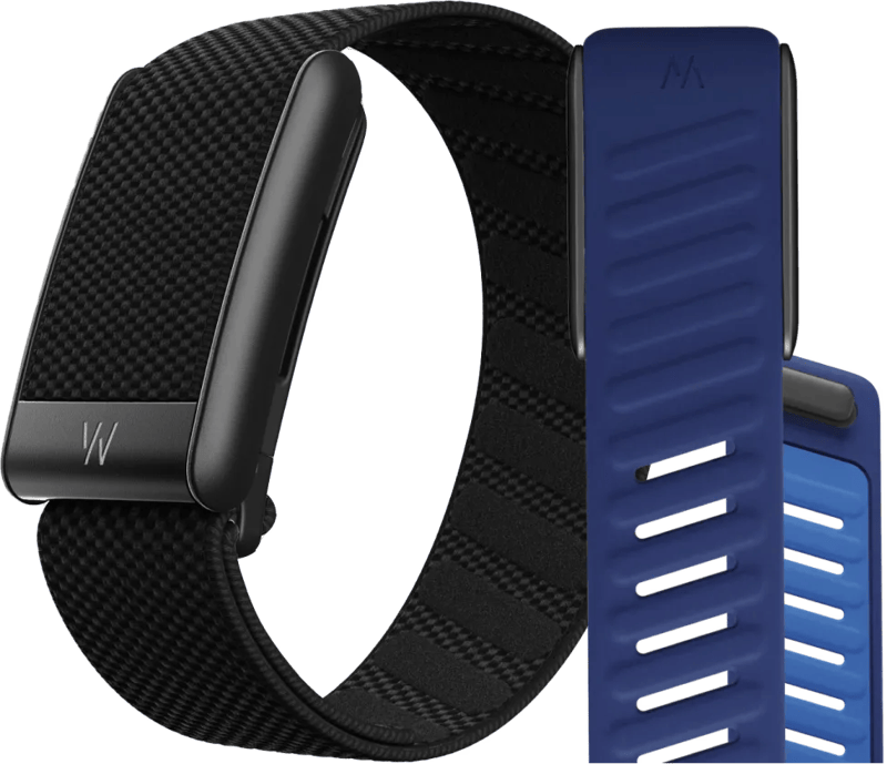 WHOOP 5.0 Peak Zwart Abonnement 1 Jaar + WHOOP 5.0 SportFlex Band Blauw