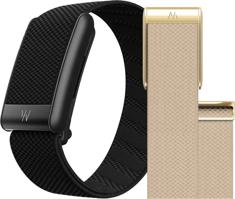 WHOOP 5.0 Peak Zwart Abonnement 1 Jaar + WHOOP 5.0 SuperKnit Luxe Band Beige