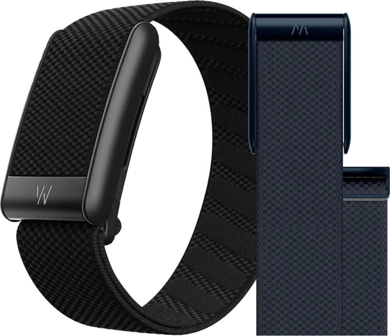 WHOOP 5.0 Peak Zwart Abonnement 1 Jaar + WHOOP 5.0 SuperKnit Luxe Band Donkerblauw