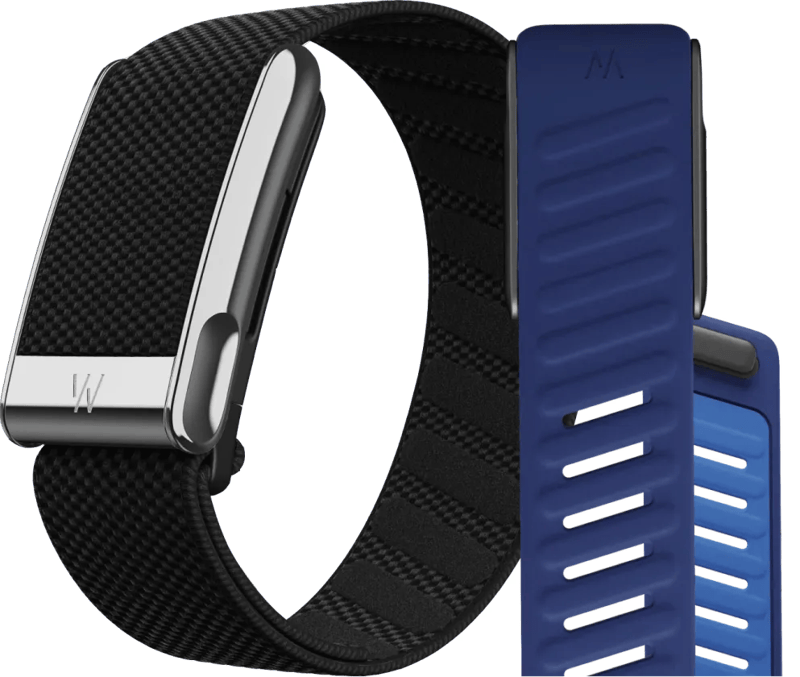 WHOOP MG Life Zwart Abonnement 1 Jaar + WHOOP MG SportFlex Band Blauw