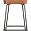 WOOOD Barkruk 'Vogue' (zithoogte 80cm) Leder