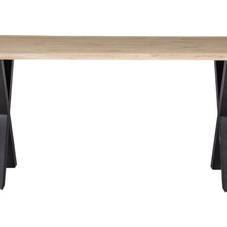 WOOOD Boomstam Eettafel 'Tablo' met X-poot
