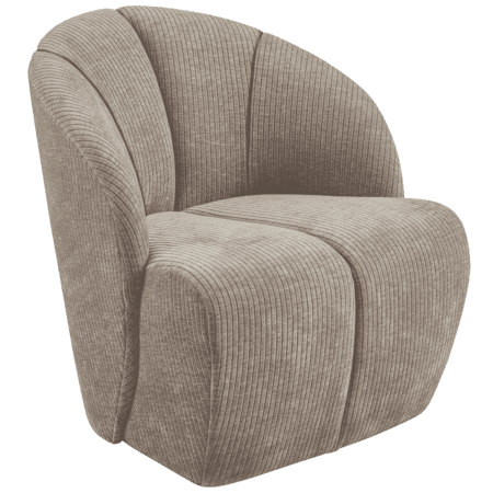 WOOOD Draaifauteuil 'Mojo' Geweven Rib