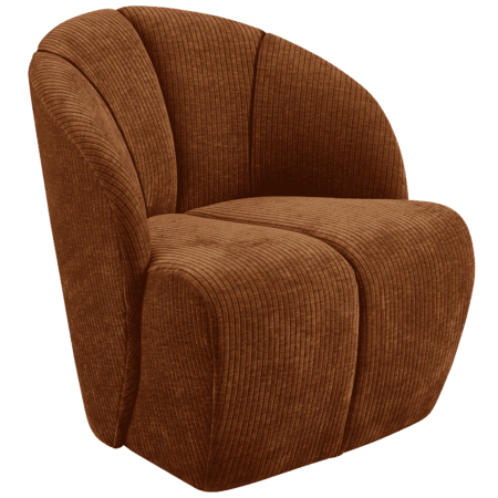 WOOOD Draaifauteuil 'Mojo' Geweven Rib