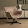 WOOOD Draaifauteuil 'Wibo' Chenille