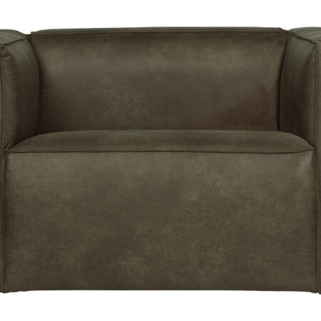 WOOOD Fauteuil 'Bean' Recycle Leer