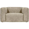 WOOOD Fauteuil 'Bean' Structure Velvet