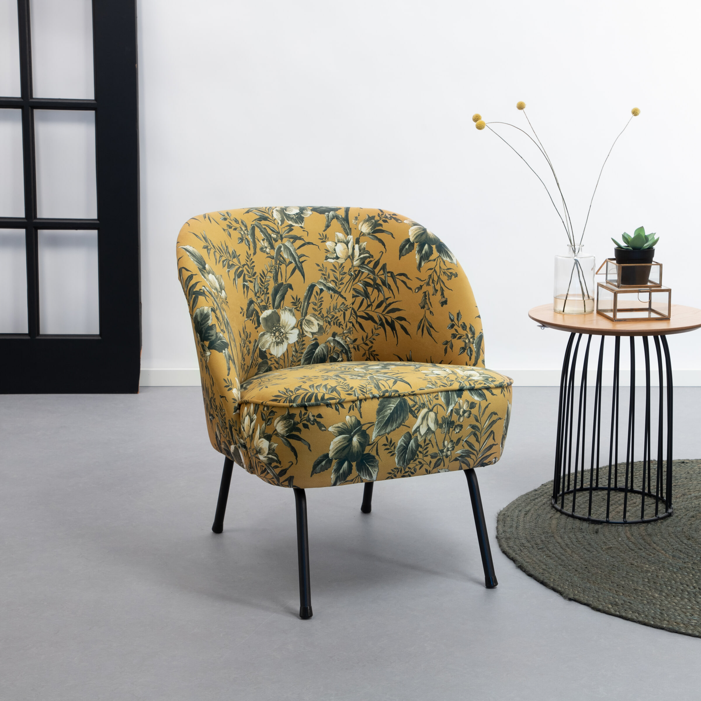 WOOOD Fauteuil 'Vogue Poppy' Velvet