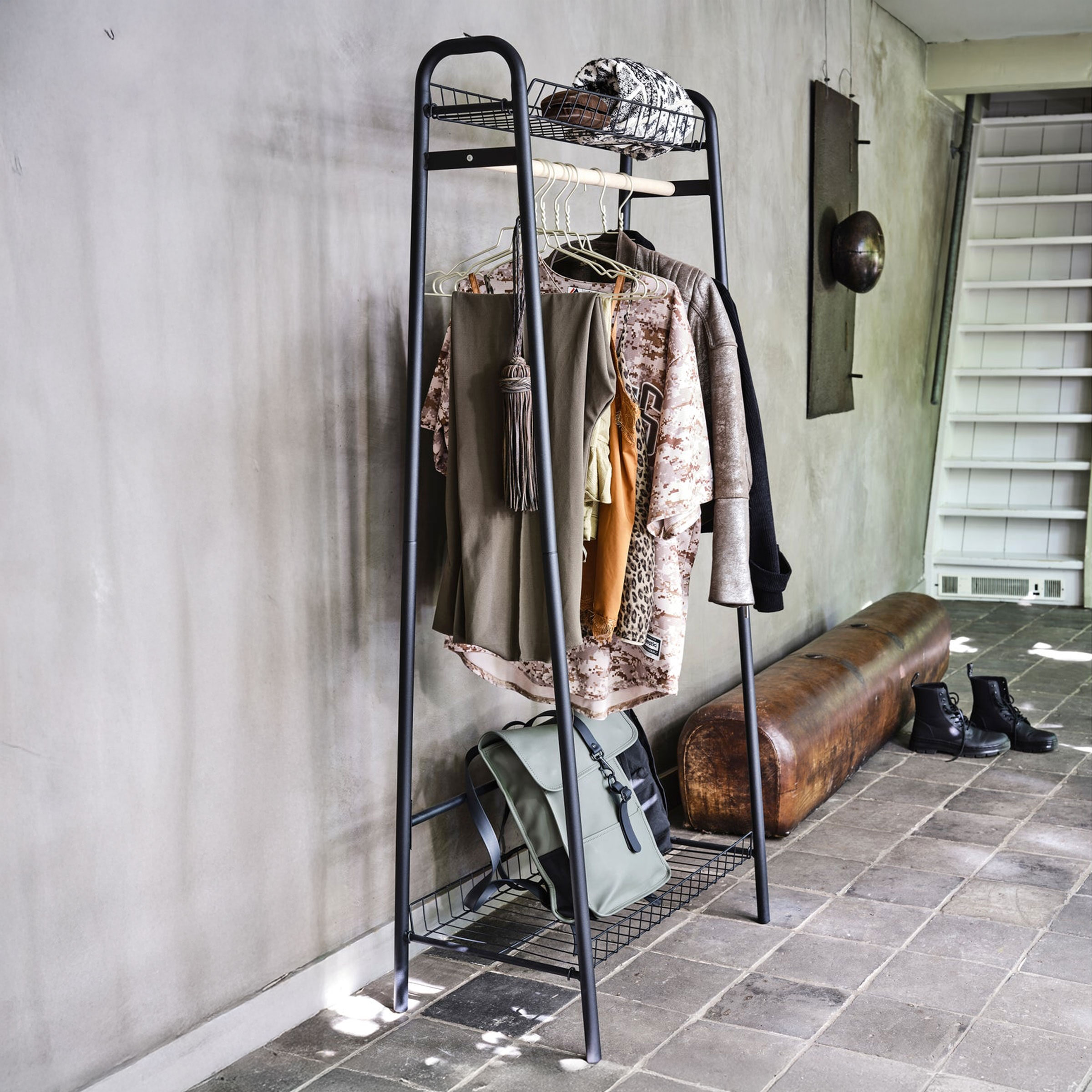 WOOOD Kledingrek 'Jovi' Metaal en hout | WOOOD