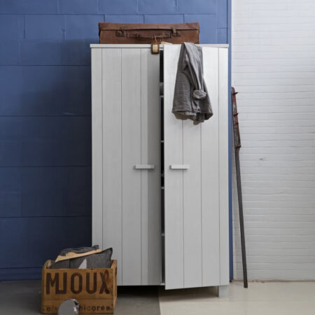 WOOOD Opbergkast 'Dennis' kleur Betongrijs | WOOOD