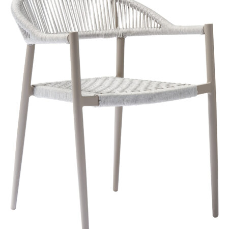 WOOOD Outdoor Eetkamerstoel 'Yellow' Geweven touw