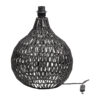 WOOOD Tafellamp Macy Rattan - Zwart (excl. kap) - Exclusive | WOOOD