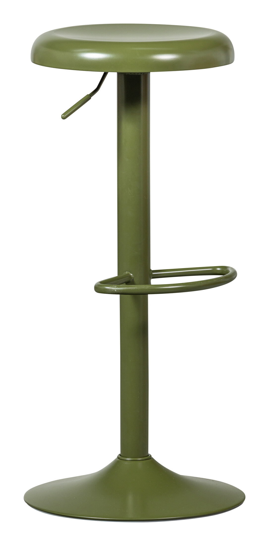 WOOOD Verstelbare Barkruk 'Isaac' kleur Warm Groen (zithoogte 61-81cm) | WOOOD