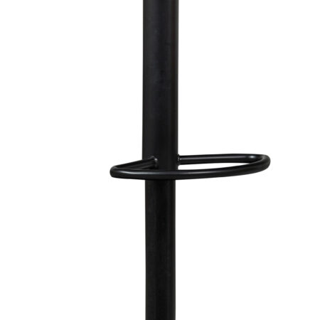 WOOOD Verstelbare Barkruk 'Isaac' kleur Zwart (zithoogte 61-81cm) | WOOOD