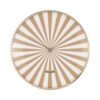 Wall Clock Candy Swirl Dome Licht Bruin en Wit | Fiftiesstore