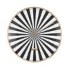 Wall Clock Candy Swirl Dome Zwart Wit | Fiftiesstore