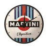 Wand Klok Martini L'Aperitivo Racing Stripes | Martini