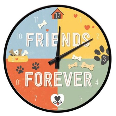 Wandklok Best Friends Forever | Nostalgic Art