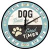 Wandklok Dog Times Are Good Times - LAATSTE KANS | Nostalgic Art