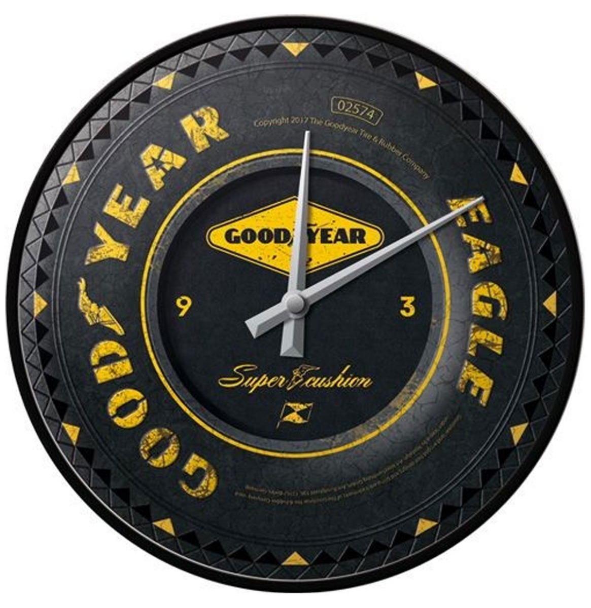 Wandklok Goodyear Tires Eagle Wiel | Goodyear