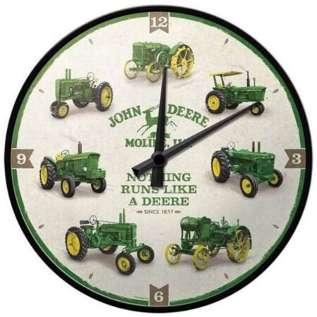 Wandklok John Deere Moline - "Nothing Runs Like A Deere" | John Deere