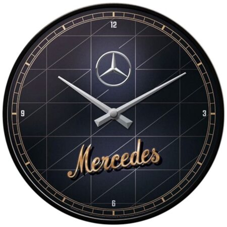 Wandklok Mercedes-Benz - Zilver & Goud - LAATSTE KANS | Mercedes