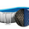 W'eau solar cover ovaal - 610 x 305 cm (zeilmaat 591 x 278) - Zwart/Blauw | W'eau
