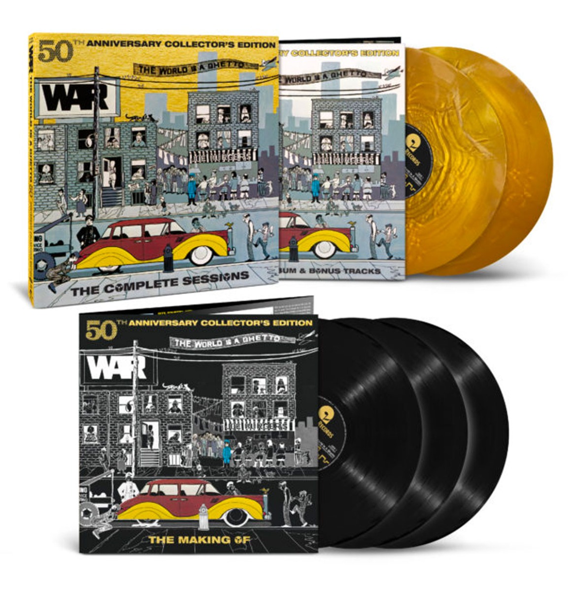 War - World Is A Ghetto: 50th Anniversary (Gekleurd Vinyl) (Record Store Day Black Friday 2023) 5 | 10% korting (LP) | Fiftiesstore