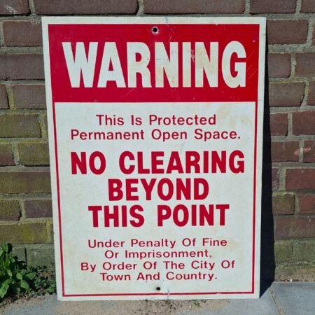Warning No Clearing Beyond This Point Amerikaans Straatbord - Origineel 61 x 45cm | The Dutch Pickers
