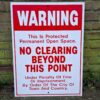 Warning No Clearing Beyond This Point Metalen Straatbord - Origineel | The Dutch Pickers