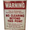 Warning No Clearing Metalen Straatbord - Origineel - 61 x 46 cm | The Dutch Pickers