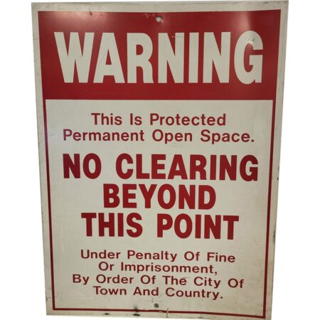 Warning No Clearing Metalen Straatbord - Origineel - 61 x 46 cm | The Dutch Pickers