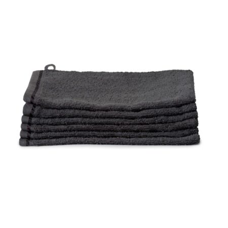 Washandjes Set (6 Stuks) 16x21 Antraciet Ten Cate 100% Katoen |