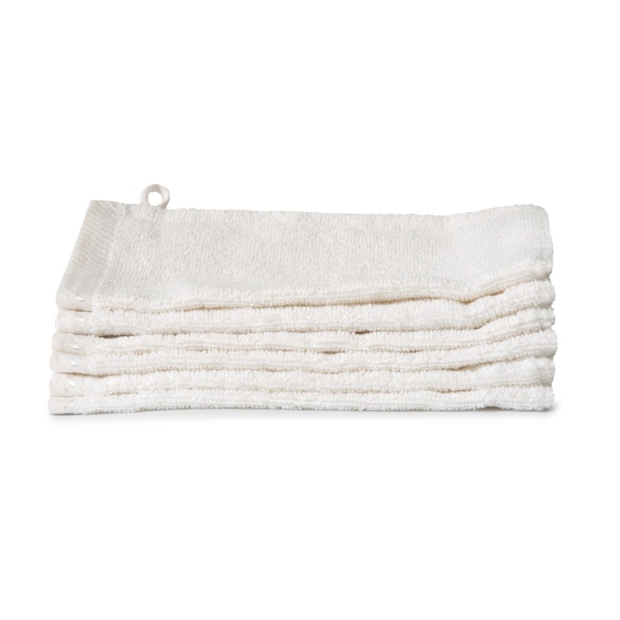 Washandjes Set (6 Stuks) 16x21 Wit Ten Cate 100% Katoen |
