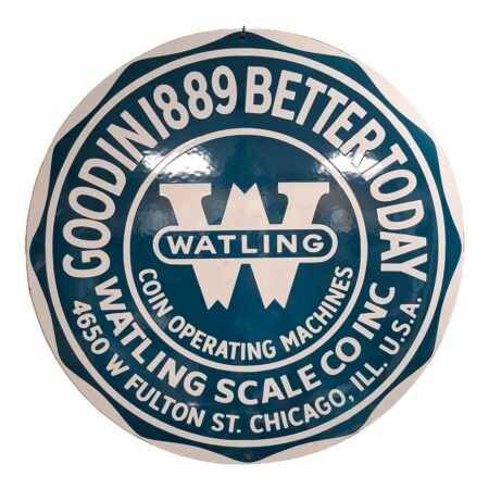 Watling Coinop Logo Emaille Bord - Ø50cm | Fiftiesstore